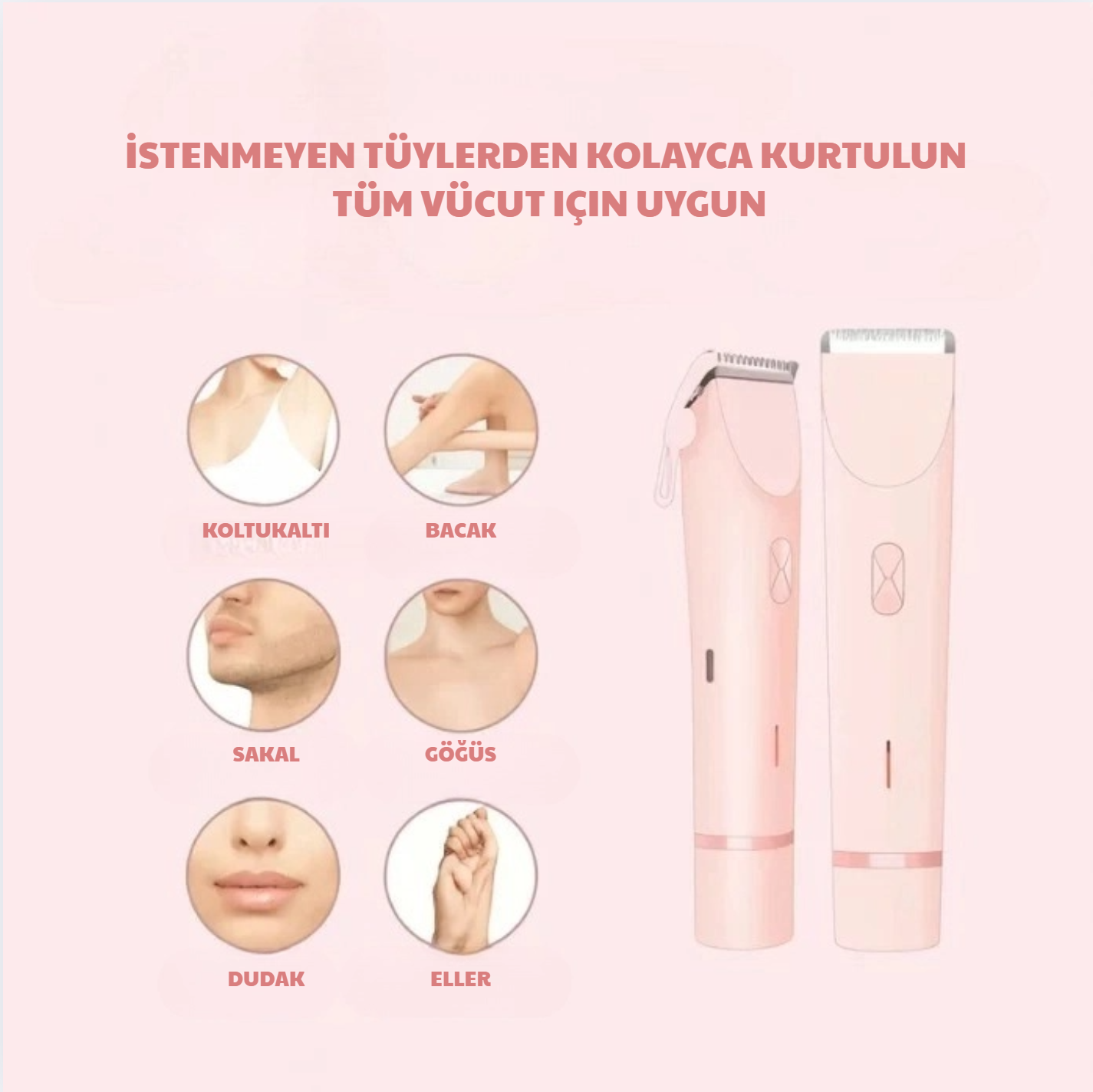 VibeCut Çift Taraflı Tıraş Makinesi
